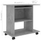 vidaXL Schreibtisch Betongrau 80x50x75 cm Holzwerkstoff vidaXL Schreibtisch Betongrau 80x50x75 cm Holzwerkstoff