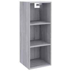 vidaXL Wandschrank Grau Sonoma 34,5x32,5x90 cm Holzwerkstoff