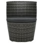 vidaXL 3-tlg. Bistro-Set mit Auflagen Poly Rattan Grau vidaXL 3-tlg. Bistro-Set mit Auflagen Poly Rattan Grau