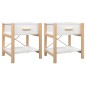 vidaXL Nachttische 2 Stk. Weiß 42x38x45 cm Holzwerkstoff vidaXL Nachttische 2 Stk. Weiß 42x38x45 cm Holzwerkstoff
