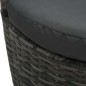 vidaXL 3-tlg. Bistro-Set mit Auflagen Poly Rattan Grau vidaXL 3-tlg. Bistro-Set mit Auflagen Poly Rattan Grau