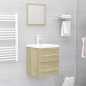 vidaXL Waschbeckenunterschrank Sonoma-Eiche 41x38,5x48cm Holzwerkstoff vidaXL Waschbeckenunterschrank Sonoma-Eiche 41x38,5x48cm Holzwerkstoff