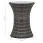 vidaXL 3-tlg. Bistro-Set mit Auflagen Poly Rattan Grau vidaXL 3-tlg. Bistro-Set mit Auflagen Poly Rattan Grau