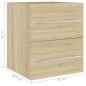 vidaXL Waschbeckenunterschrank Sonoma-Eiche 41x38,5x48cm Holzwerkstoff vidaXL Waschbeckenunterschrank Sonoma-Eiche 41x38,5x48cm Holzwerkstoff