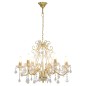 vidaXL Kronleuchter mit Kristallperlen Golden Rund 6×E14 vidaXL Kronleuchter mit Kristallperlen Golden Rund 6×E14