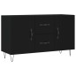 vidaXL Sideboard Schwarz 100x36x60 cm Holzwerkstoff vidaXL Sideboard Schwarz 100x36x60 cm Holzwerkstoff