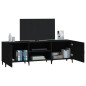 vidaXL TV-Schrank Schwarz 150x30x50 cm Holzwerkstoff vidaXL TV-Schrank Schwarz 150x30x50 cm Holzwerkstoff