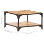 vidaXL Couchtisch 60x60x35 cm Massivholz Mango vidaXL Couchtisch 60x60x35 cm Massivholz Mango