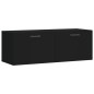 vidaXL Wandschrank Schwarz 100x36,5x35 cm Holzwerkstoff vidaXL Wandschrank Schwarz 100x36,5x35 cm Holzwerkstoff