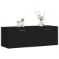 vidaXL Wandschrank Schwarz 100x36,5x35 cm Holzwerkstoff vidaXL Wandschrank Schwarz 100x36,5x35 cm Holzwerkstoff