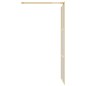 vidaXL Duschwand für Begehbare Dusche mit ESG Klarglas Golden 90x195cm vidaXL Duschwand für Begehbare Dusche mit ESG Klarglas Golden 90x195cm
