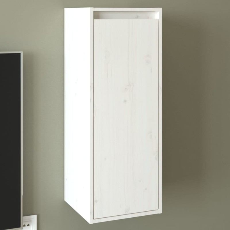 vidaXL Wandschrank Weiß 30x30x80 cm Massivholz Kiefer vidaXL Wandschrank Weiß 30x30x80 cm Massivholz Kiefer