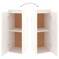 vidaXL Wandschrank Weiß 30x30x80 cm Massivholz Kiefer vidaXL Wandschrank Weiß 30x30x80 cm Massivholz Kiefer