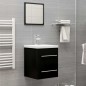 vidaXL Waschbeckenunterschrank Schwarz 41x38,5x48 cm Holzwerkstoff vidaXL Waschbeckenunterschrank Schwarz 41x38,5x48 cm Holzwerkstoff
