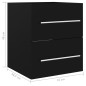 vidaXL Waschbeckenunterschrank Schwarz 41x38,5x48 cm Holzwerkstoff vidaXL Waschbeckenunterschrank Schwarz 41x38,5x48 cm Holzwerkstoff