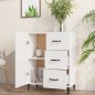 vidaXL Sideboard Hochglanz-Weiß 69,5x34x90 cm Holzwerkstoff vidaXL Sideboard Hochglanz-Weiß 69,5x34x90 cm Holzwerkstoff