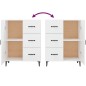 vidaXL Sideboard Hochglanz-Weiß 69,5x34x90 cm Holzwerkstoff vidaXL Sideboard Hochglanz-Weiß 69,5x34x90 cm Holzwerkstoff