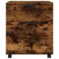 vidaXL Mobiler Aktenschrank mit Rollen Räuchereiche 45x38x54 cm vidaXL Mobiler Aktenschrank mit Rollen Räuchereiche 45x38x54 cm