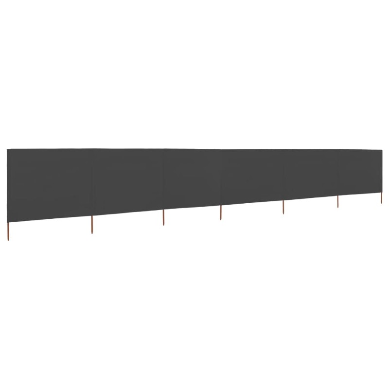 vidaXL 6-teiliges Windschutzgewebe 800 x 80 cm Grau vidaXL 6-teiliges Windschutzgewebe 800 x 80 cm Grau