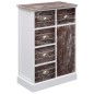 vidaXL Sideboard mit 10 Schubladen Braun 113 x 30 x 79 cm Holz vidaXL Sideboard mit 10 Schubladen Braun 113 x 30 x 79 cm Holz