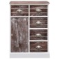 vidaXL Sideboard mit 10 Schubladen Braun 113 x 30 x 79 cm Holz vidaXL Sideboard mit 10 Schubladen Braun 113 x 30 x 79 cm Holz