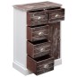 vidaXL Sideboard mit 10 Schubladen Braun 113 x 30 x 79 cm Holz vidaXL Sideboard mit 10 Schubladen Braun 113 x 30 x 79 cm Holz