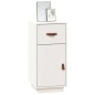 vidaXL Sideboard Weiß 34x40x75 cm Massivholz Kiefer vidaXL Sideboard Weiß 34x40x75 cm Massivholz Kiefer