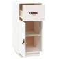 vidaXL Sideboard Weiß 34x40x75 cm Massivholz Kiefer vidaXL Sideboard Weiß 34x40x75 cm Massivholz Kiefer