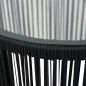 3-tlg. Bistro-Set mit Kissen PE-Rattan Schwarz 3-tlg. Bistro-Set mit Kissen PE-Rattan Schwarz