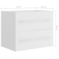 vidaXL Waschbeckenunterschrank Weiß 60x38,5x48 cm Holzwerkstoff vidaXL Waschbeckenunterschrank Weiß 60x38,5x48 cm Holzwerkstoff