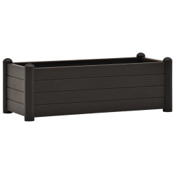 vidaXL Garten-Hochbeet PP Anthrazit 100x43x35 cm
