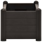 vidaXL Garten-Hochbeet PP Anthrazit 100x43x35 cm vidaXL Garten-Hochbeet PP Anthrazit 100x43x35 cm
