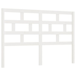 vidaXL Kopfteil Weiß 141x4x100 cm Massivholz Kiefer