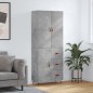 vidaXL Highboard Betongrau 69,5x34x180 cm Holzwerkstoff vidaXL Highboard Betongrau 69,5x34x180 cm Holzwerkstoff
