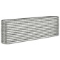 vidaXL Hochbeet Pulverbeschichteter Stahl 224x40x68 cm Silbern vidaXL Hochbeet Pulverbeschichteter Stahl 224x40x68 cm Silbern