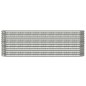 vidaXL Hochbeet Pulverbeschichteter Stahl 224x40x68 cm Silbern vidaXL Hochbeet Pulverbeschichteter Stahl 224x40x68 cm Silbern