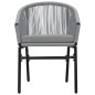 vidaXL Gartenstühle 2 Stk. Anthrazit PE-Rattan vidaXL Gartenstühle 2 Stk. Anthrazit PE-Rattan