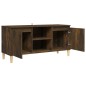 vidaXL TV-Schrank mit Massivholz-Beinen Räuchereiche 103,5x35x50 cm vidaXL TV-Schrank mit Massivholz-Beinen Räuchereiche 103,5x35x50 cm