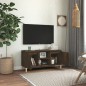vidaXL TV-Schrank mit Massivholz-Beinen Räuchereiche 103,5x35x50 cm vidaXL TV-Schrank mit Massivholz-Beinen Räuchereiche 103,5x35x50 cm