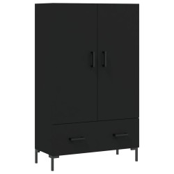 vidaXL Highboard Schwarz 69,5x31x115 cm Holzwerkstoff