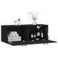 vidaXL Wandschrank Schwarz 100x36,5x35 cm Holzwerkstoff vidaXL Wandschrank Schwarz 100x36,5x35 cm Holzwerkstoff
