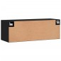 vidaXL Wandschrank Schwarz 100x36,5x35 cm Holzwerkstoff vidaXL Wandschrank Schwarz 100x36,5x35 cm Holzwerkstoff