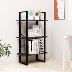 vidaXL Lagerregal Schwarz 60x30x105 cm Massivholz Kiefer 