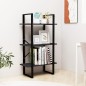 vidaXL Lagerregal Schwarz 60x30x105 cm Massivholz Kiefer vidaXL Lagerregal Schwarz 60x30x105 cm Massivholz Kiefer