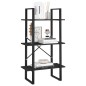 vidaXL Lagerregal Schwarz 60x30x105 cm Massivholz Kiefer vidaXL Lagerregal Schwarz 60x30x105 cm Massivholz Kiefer