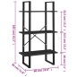 vidaXL Lagerregal Schwarz 60x30x105 cm Massivholz Kiefer vidaXL Lagerregal Schwarz 60x30x105 cm Massivholz Kiefer