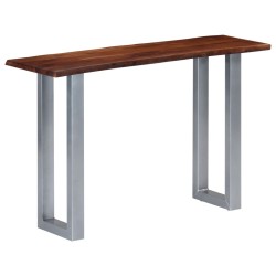 vidaXL Konsolentisch 115 x 35 x 76 cm Massivholz Akazie und Eisen