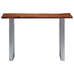 vidaXL Konsolentisch 115 x 35 x 76 cm Massivholz Akazie und Eisen