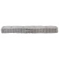 Palettenkissen Baumwolle 120×40×7 cm Grau