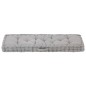 Palettenkissen Baumwolle 120×40×7 cm Grau